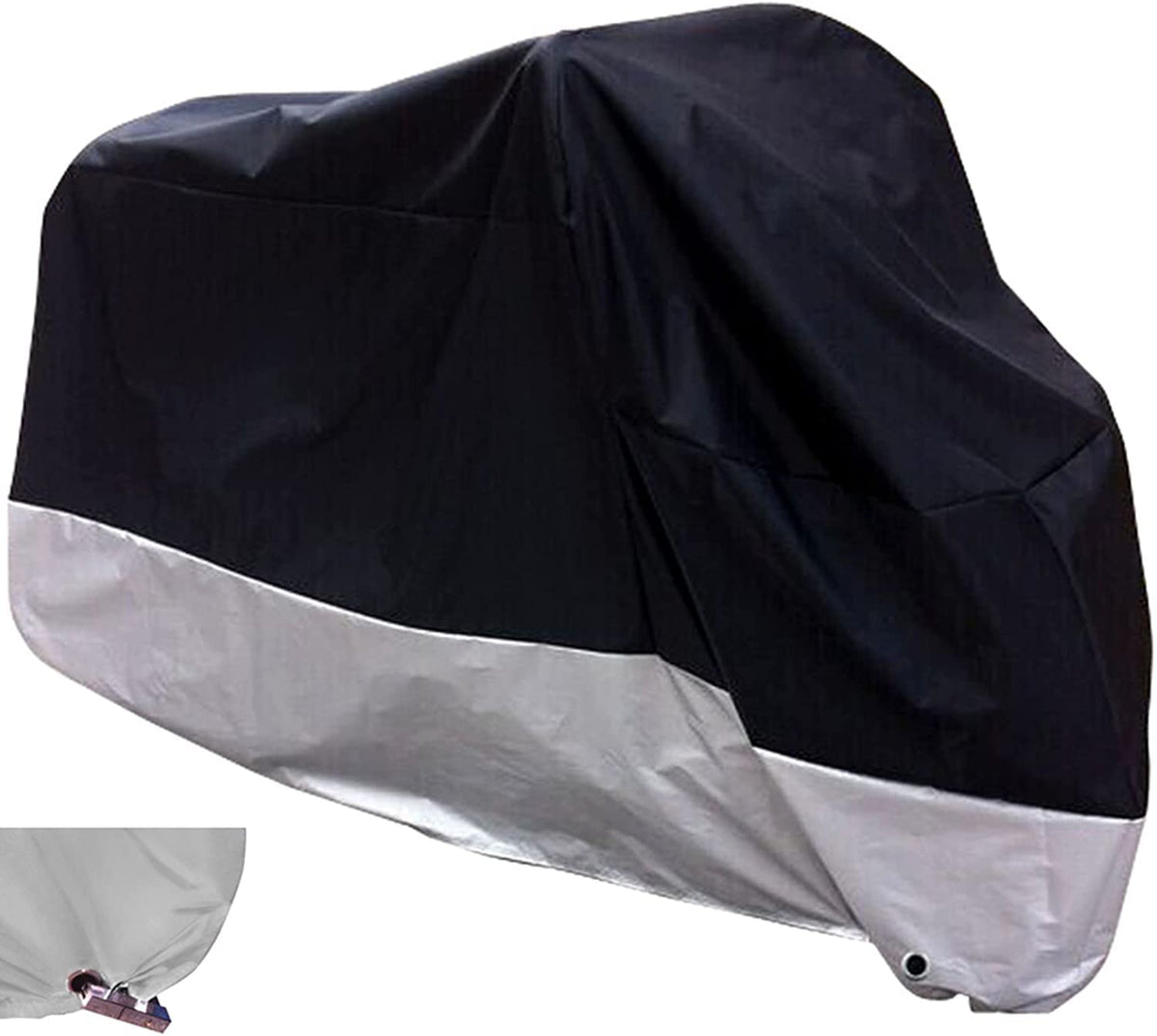 XYZCTEM all-season motorcycle cover in waterproof finish protecting up to 116-inch bikes