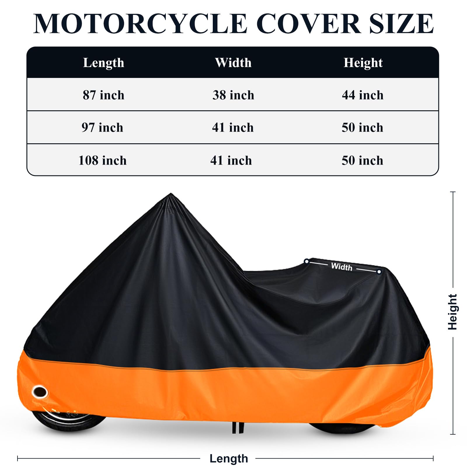 XYZCTEM reflective orange trim improves visibility for safe night parking.