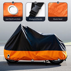 XYZCTEM waterproof Oxford material shields motorcycles from moisture and scratches.
