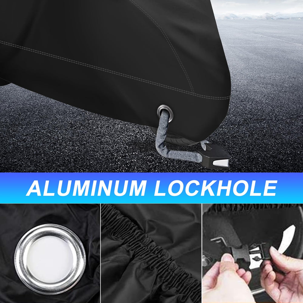 XYZCTEM motorcycle cover fits up to 116 inches for Harley, Honda, and more