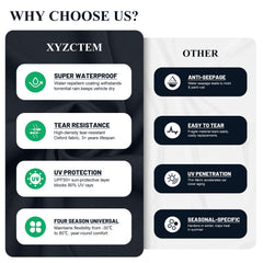 XYZCTEM windproof buckle detail highlights secure fit for windy locations.