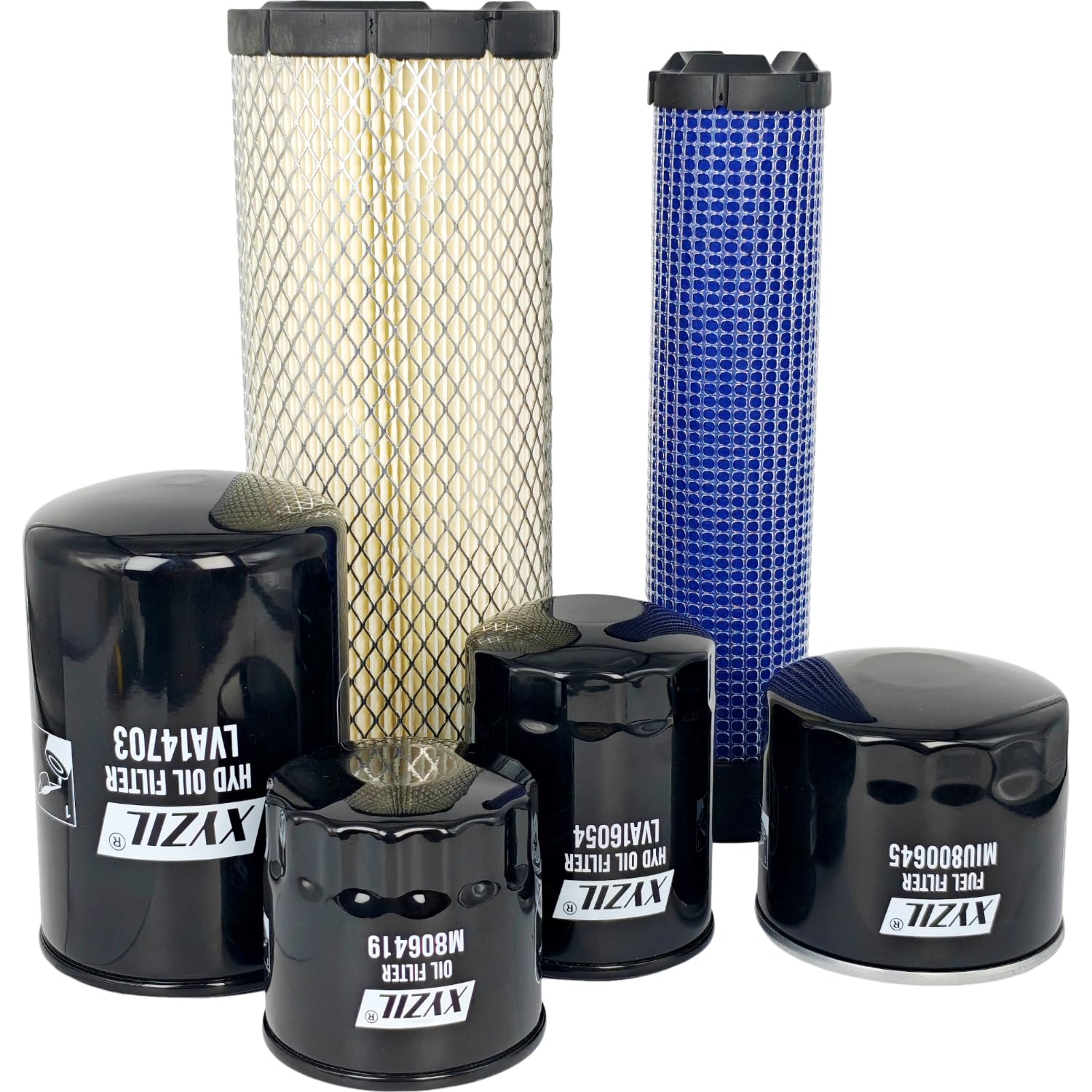 XYZIL service filter set assembled view with all parts