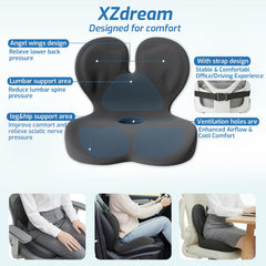XZdream memory foam 43 oz fill delivers steady support