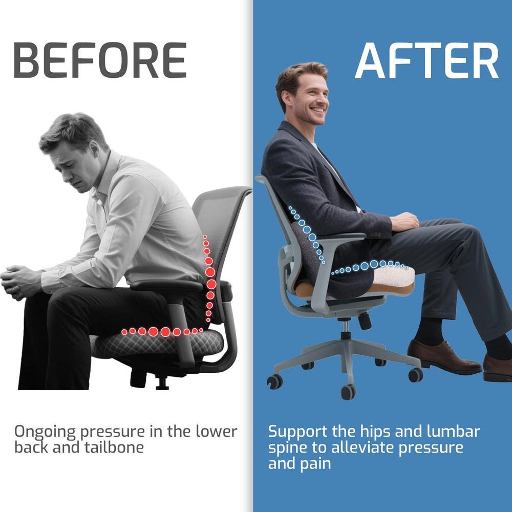 XZdream office chair cushion provides ergonomic support for long workdays