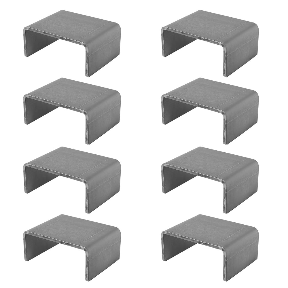 XZWMY weld-on stake pocket in front view for secure trailer mounting