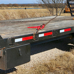 XZWMY stake-pocket bracket side view shows heavy-duty construction