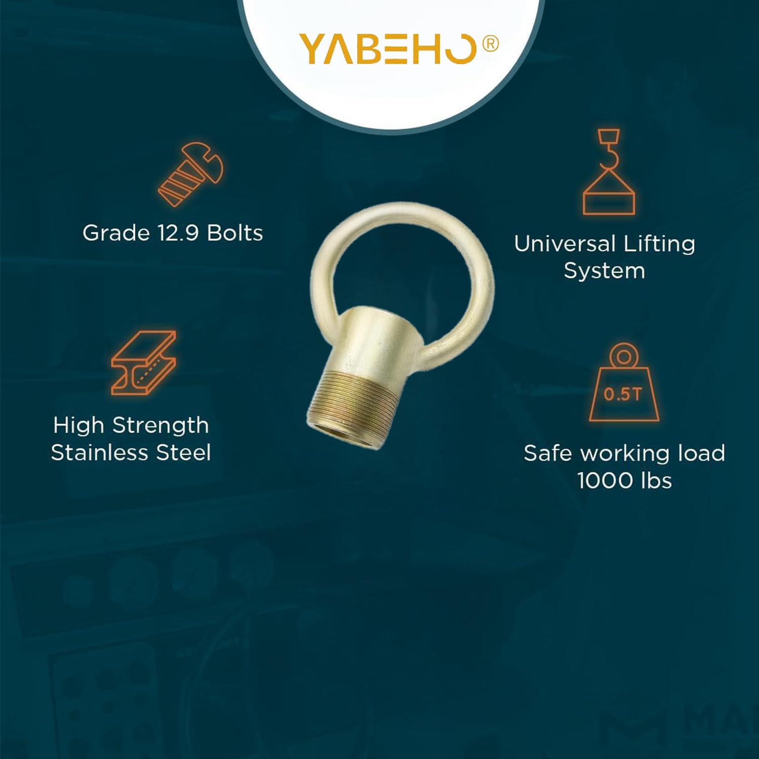 YaBeHo lifting tool with rugged iron construction ensures durability.