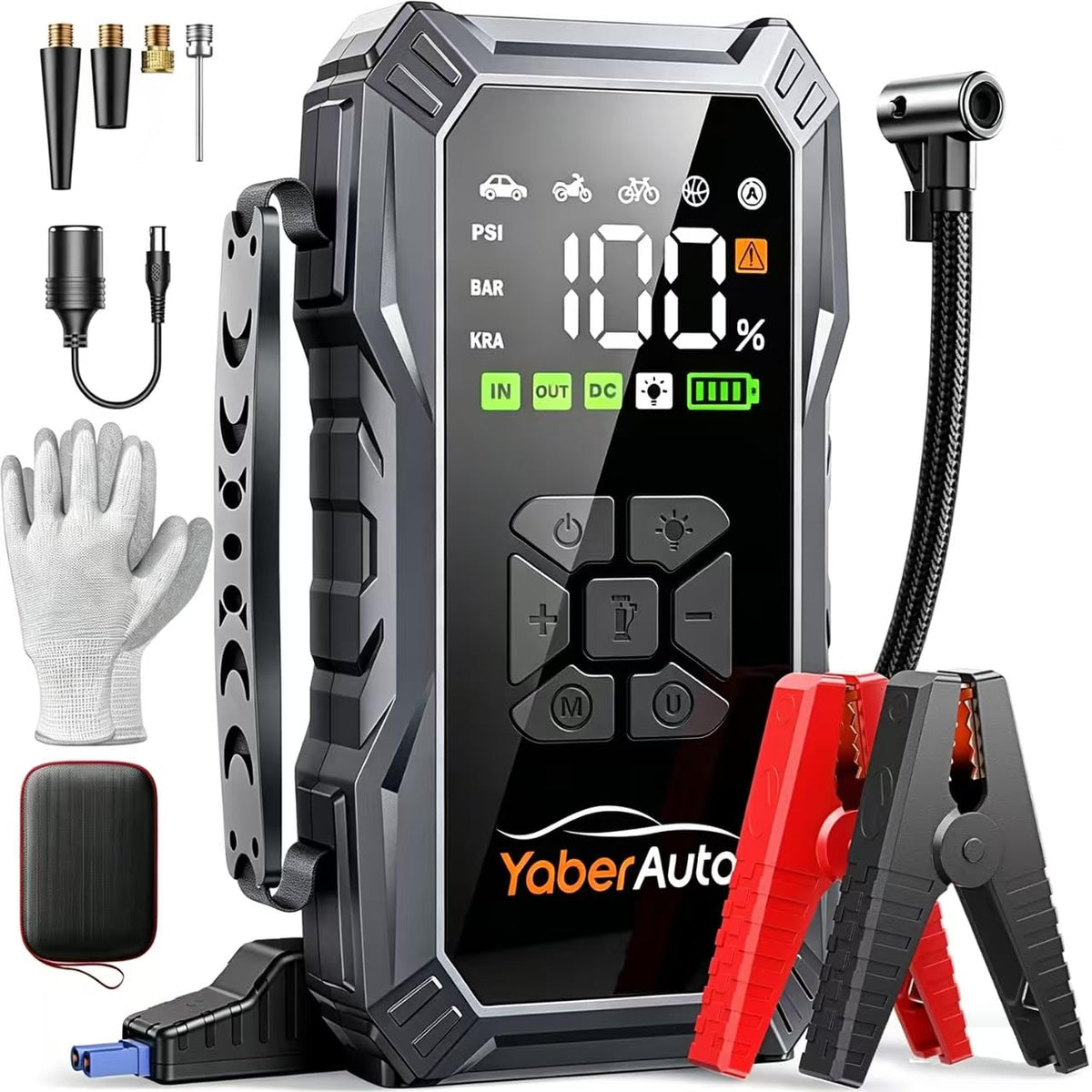 YaberAuto AP01 jump starter compact design for on-the-go vehicle boosts