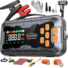 YaberAuto AP03 jump starter with cables boosts a dead battery quickly