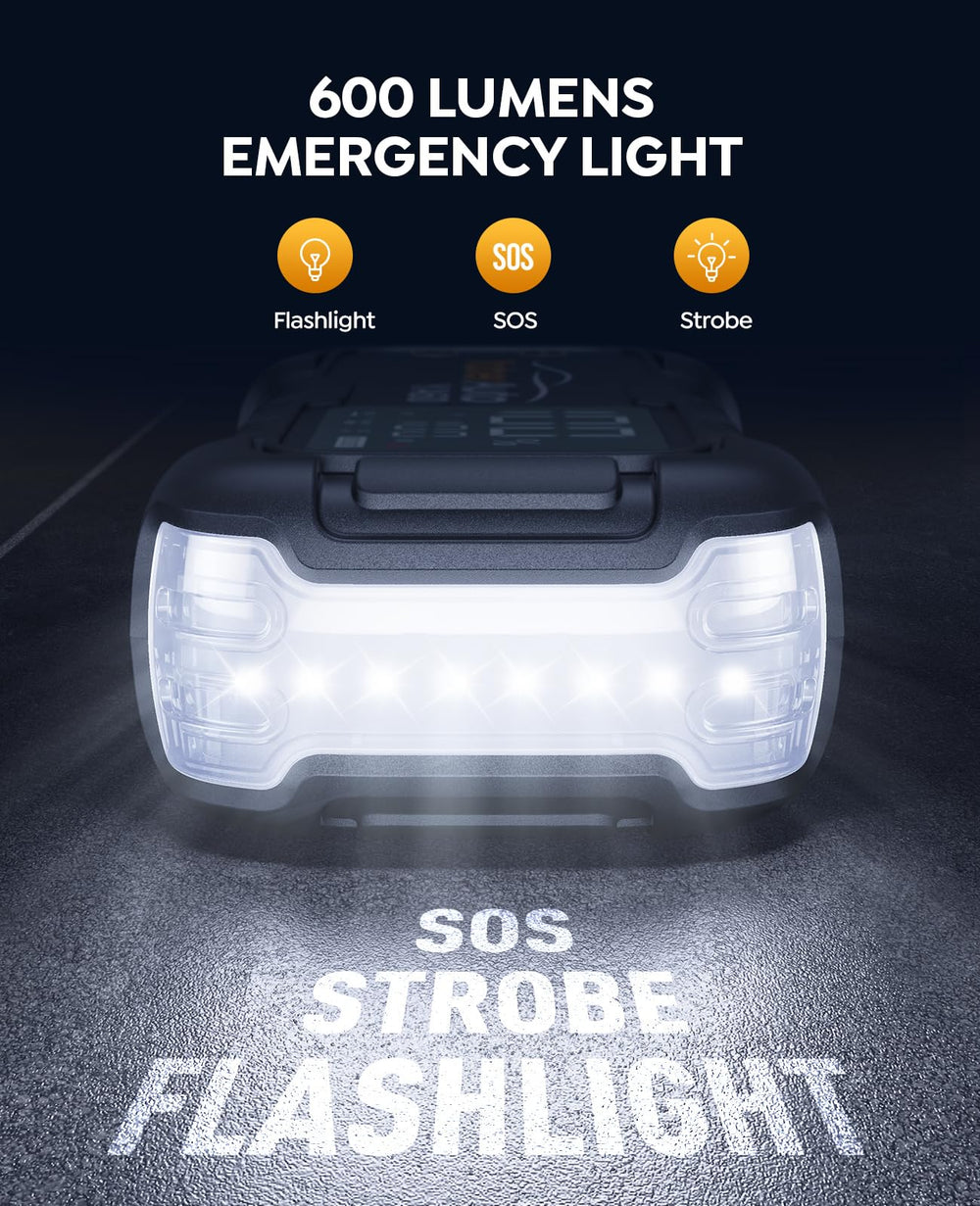 YaberAuto YA60 LED light provides 600 lumens for emergency illumination.