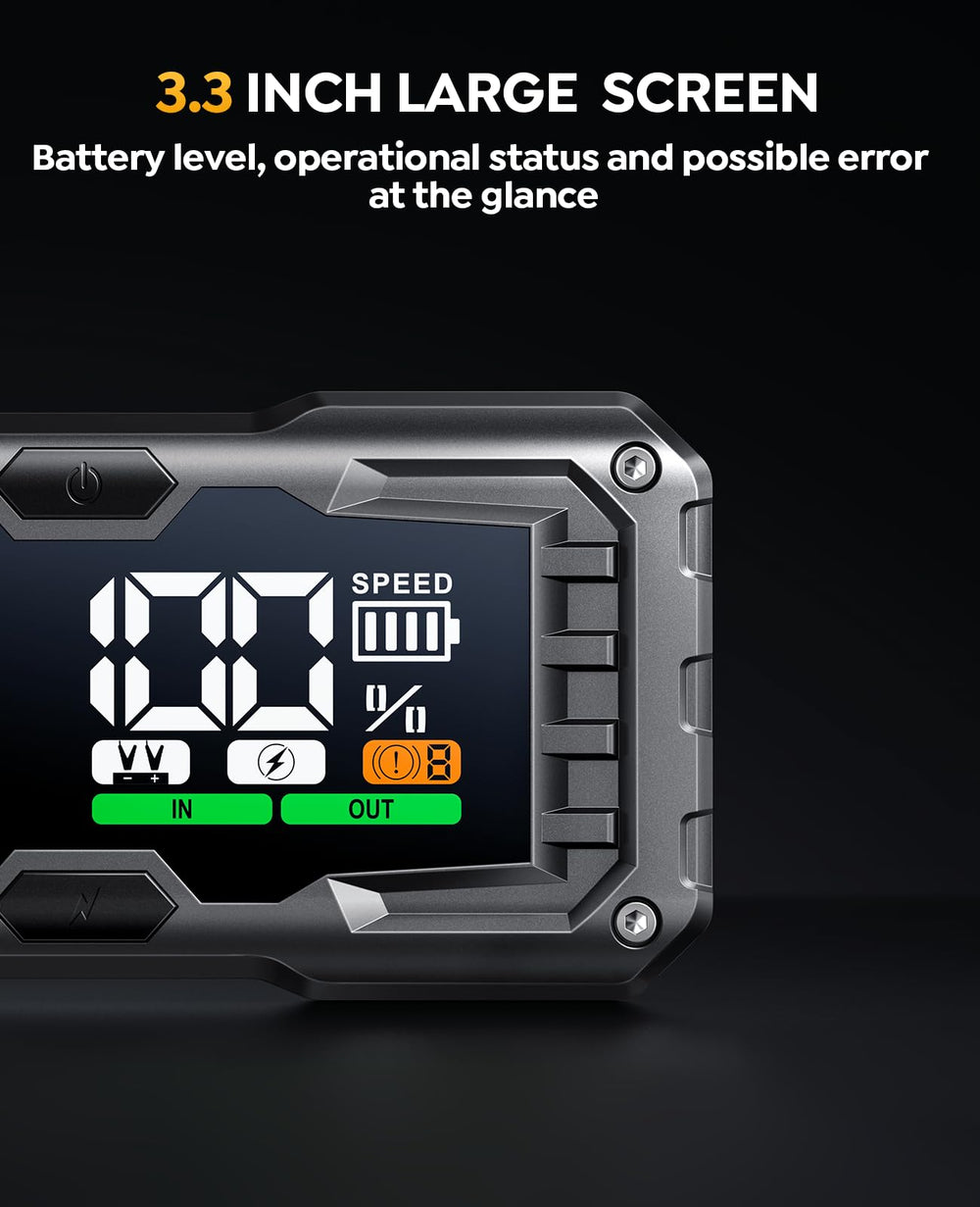 YA100 accessories included for a complete jump start kit.