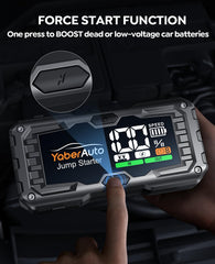 YA100 force start boosts low voltage batteries automatically.