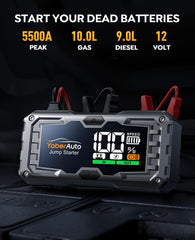 YA100 LCD screen displays real time power and status.