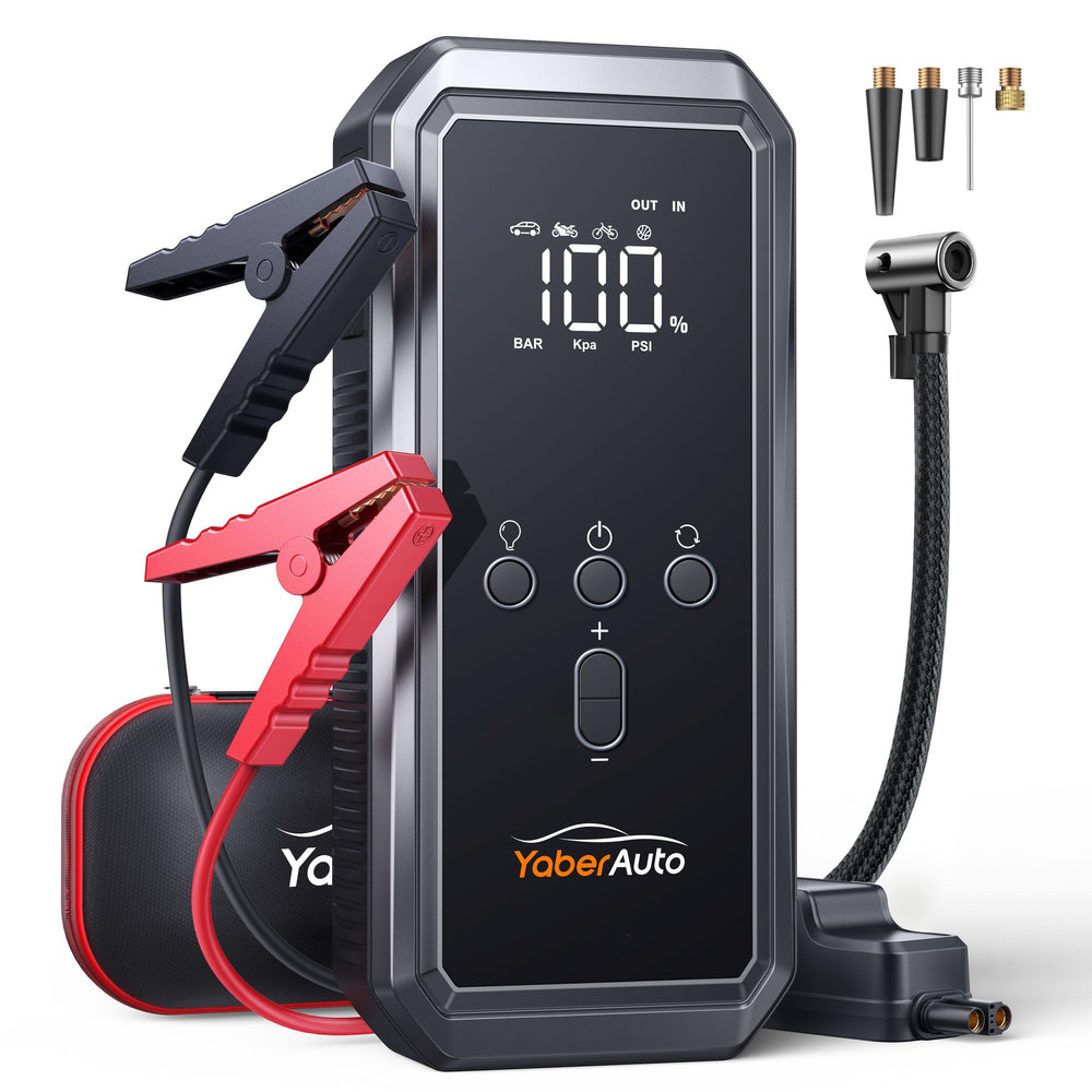 YaberAuto YA70 jump starter front view for quick roadside boosts