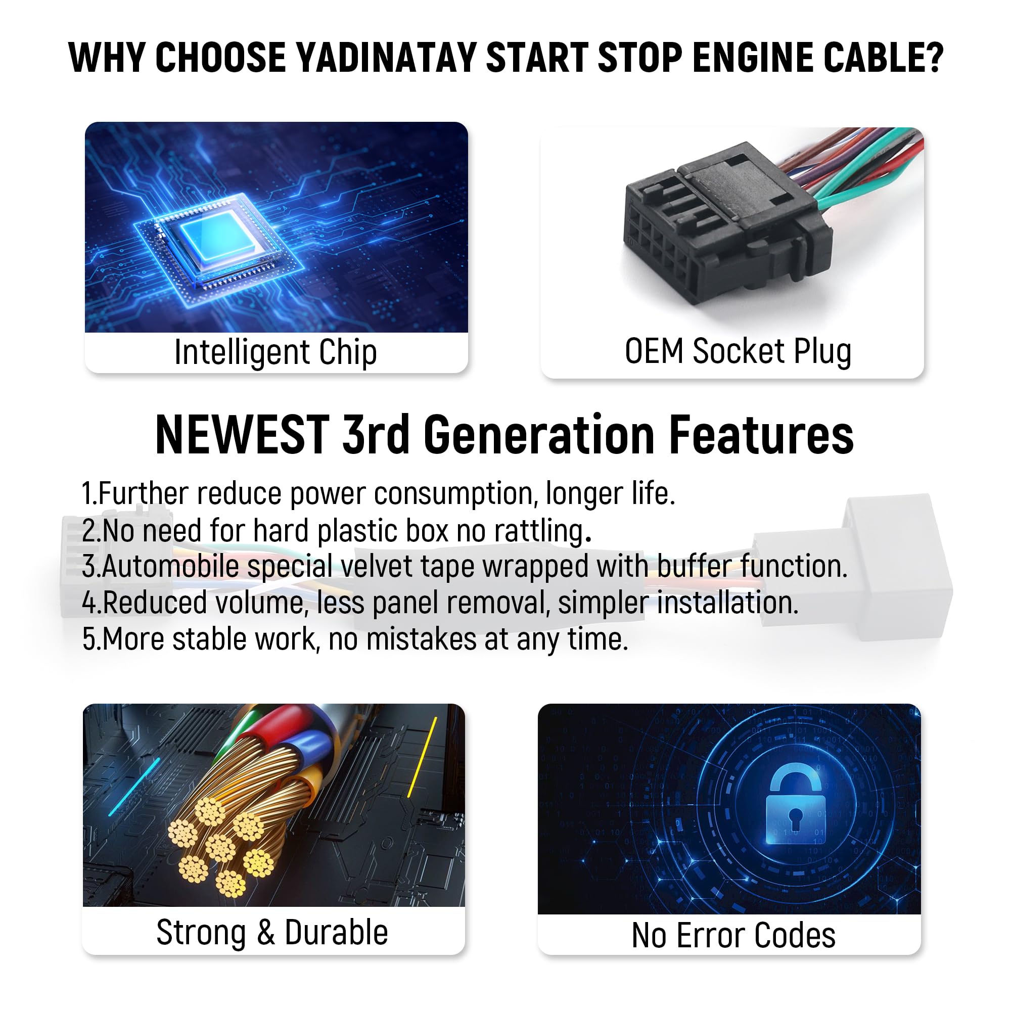 YADINATAY auto start-stop eliminator for Tiguan L AD1 2020 preserves battery life