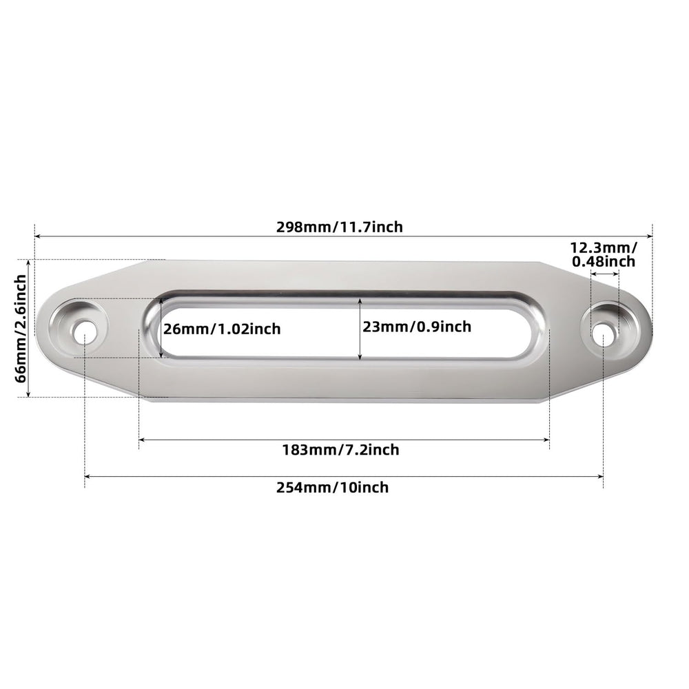 Yaekoo hawse fairlead side view emphasizing rugged aluminum construction