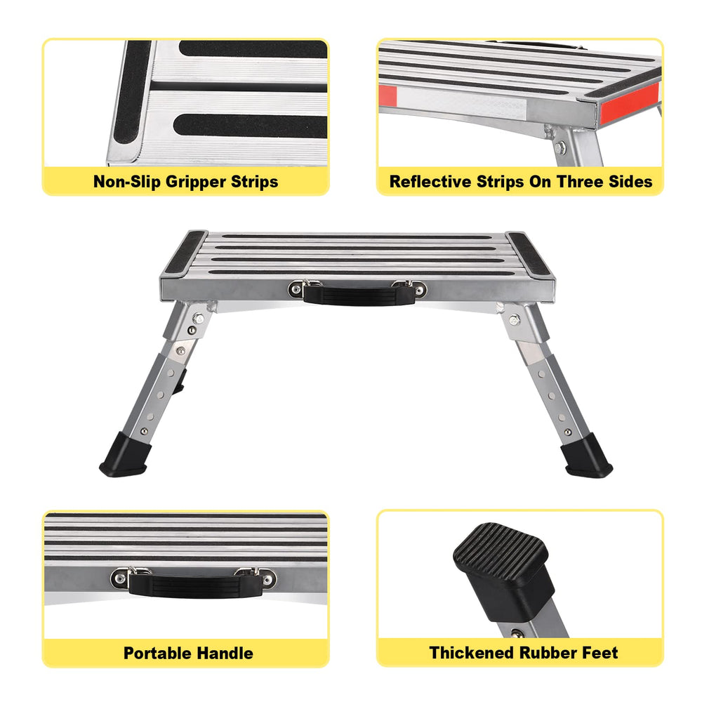 Yagud anti-slip surface on top provides secure footing.