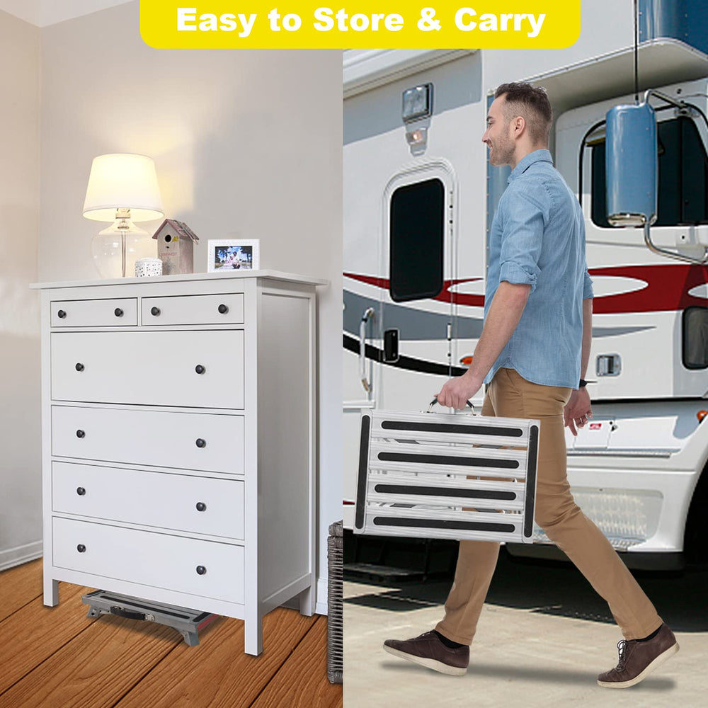 Yagud compact folded profile saves storage space.