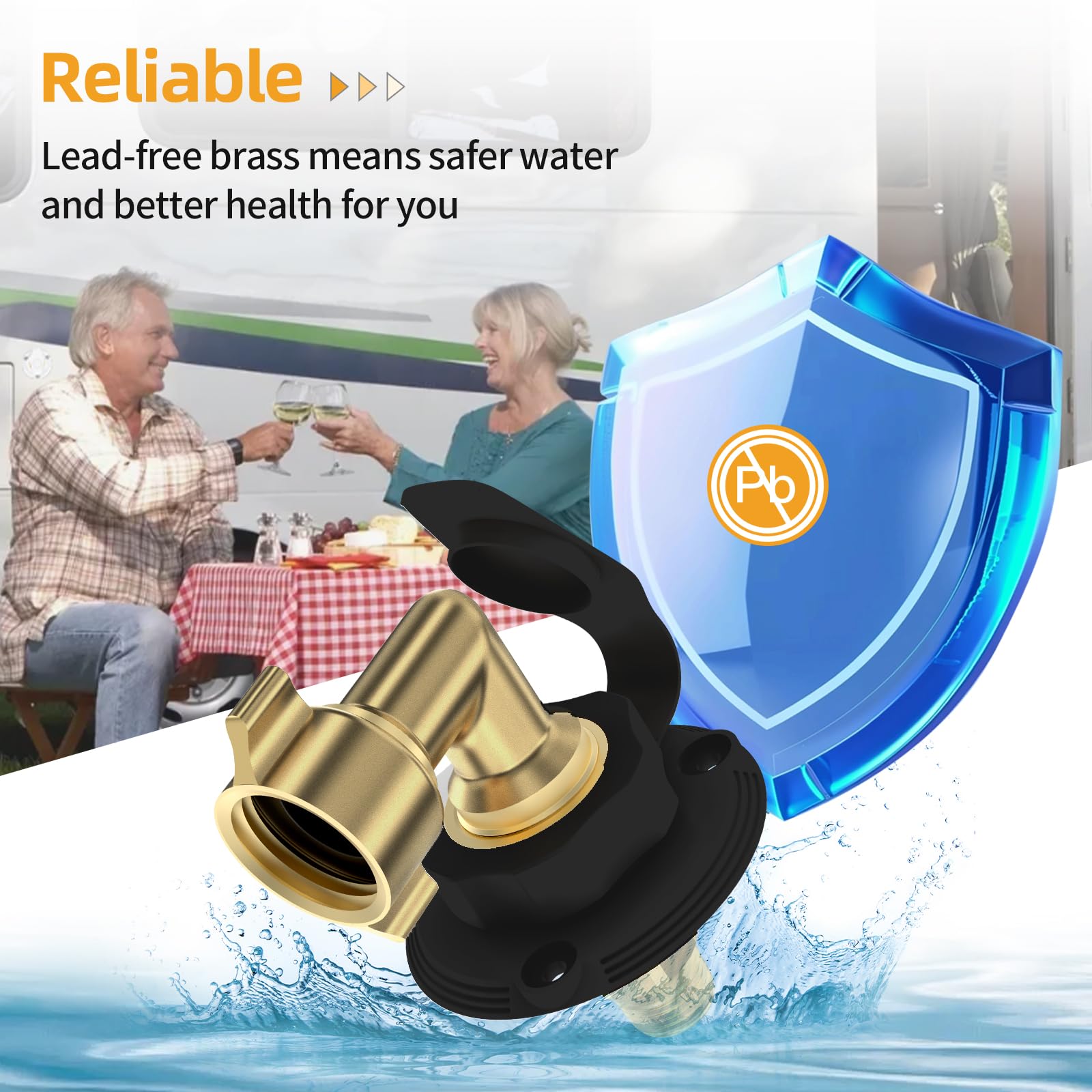 YAKADE accessory kit includes screws, cap, filter, and tape for easy install