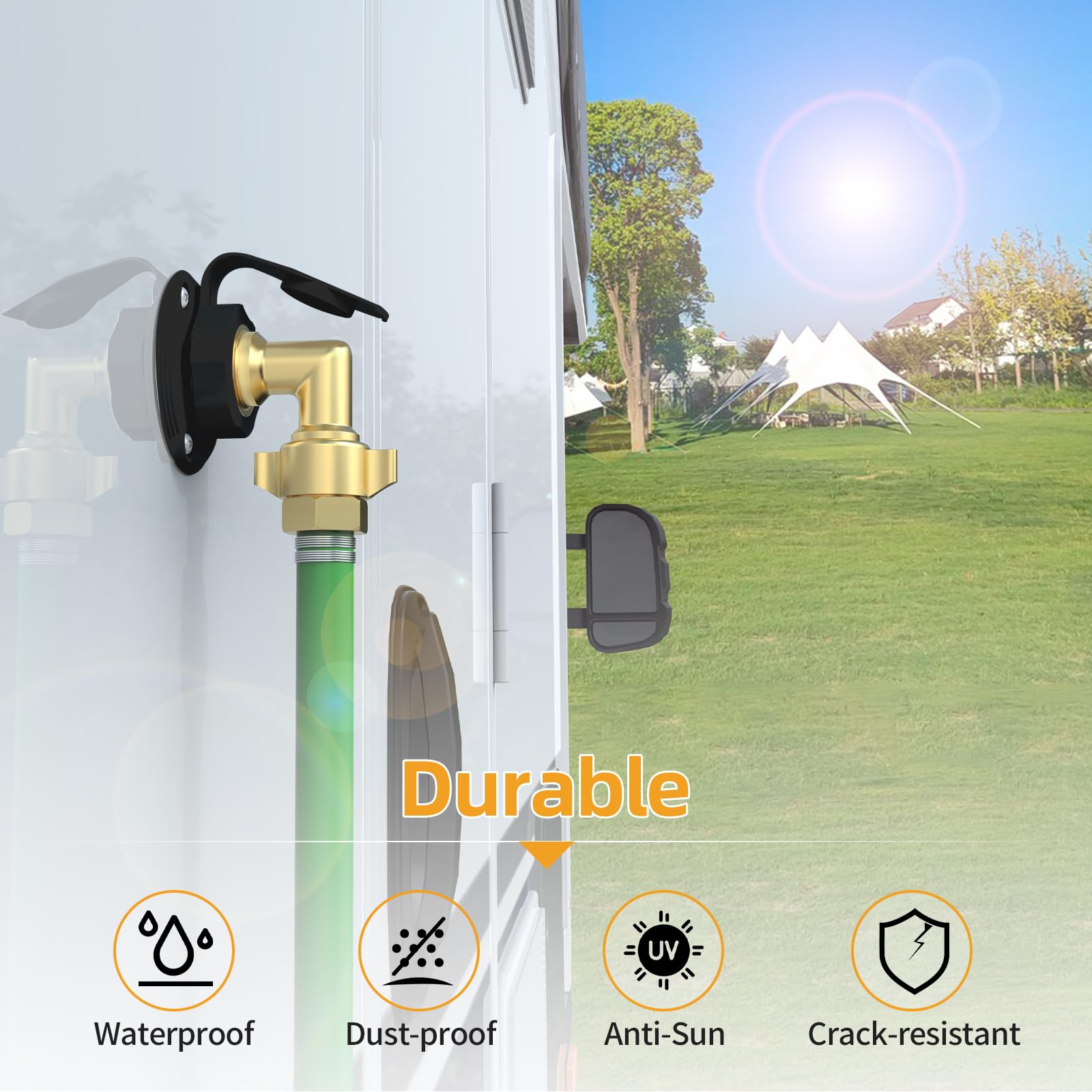 YAKADE dust cap protects the inlet from dust and debris when not in use