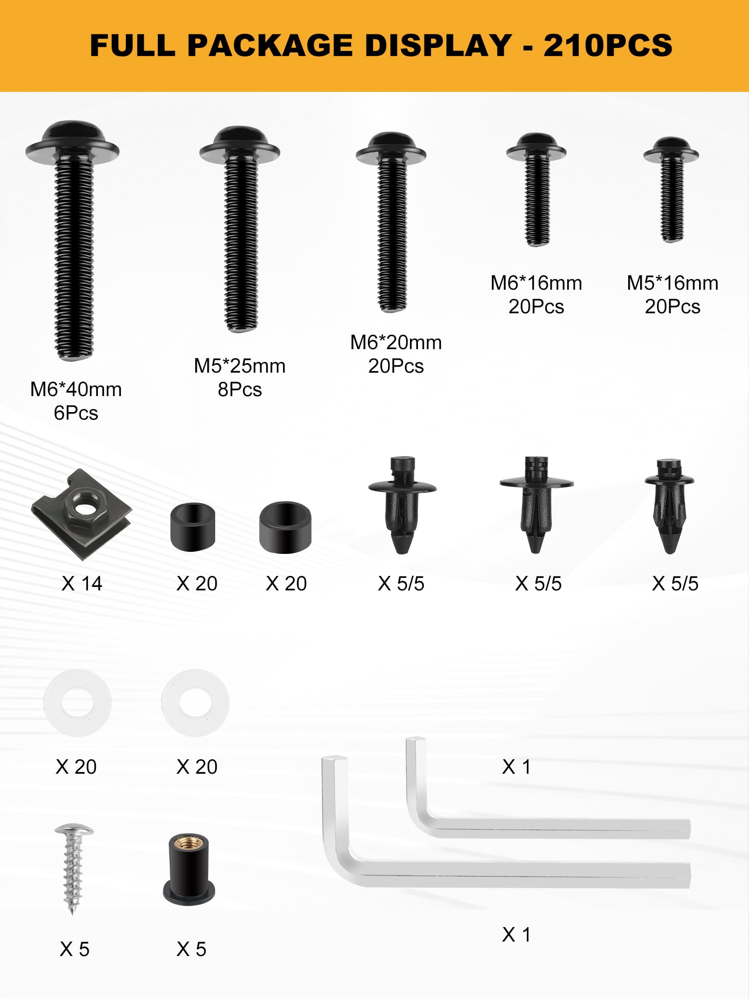 YALTIES detailed packaging showing complete kit contents for quick reference