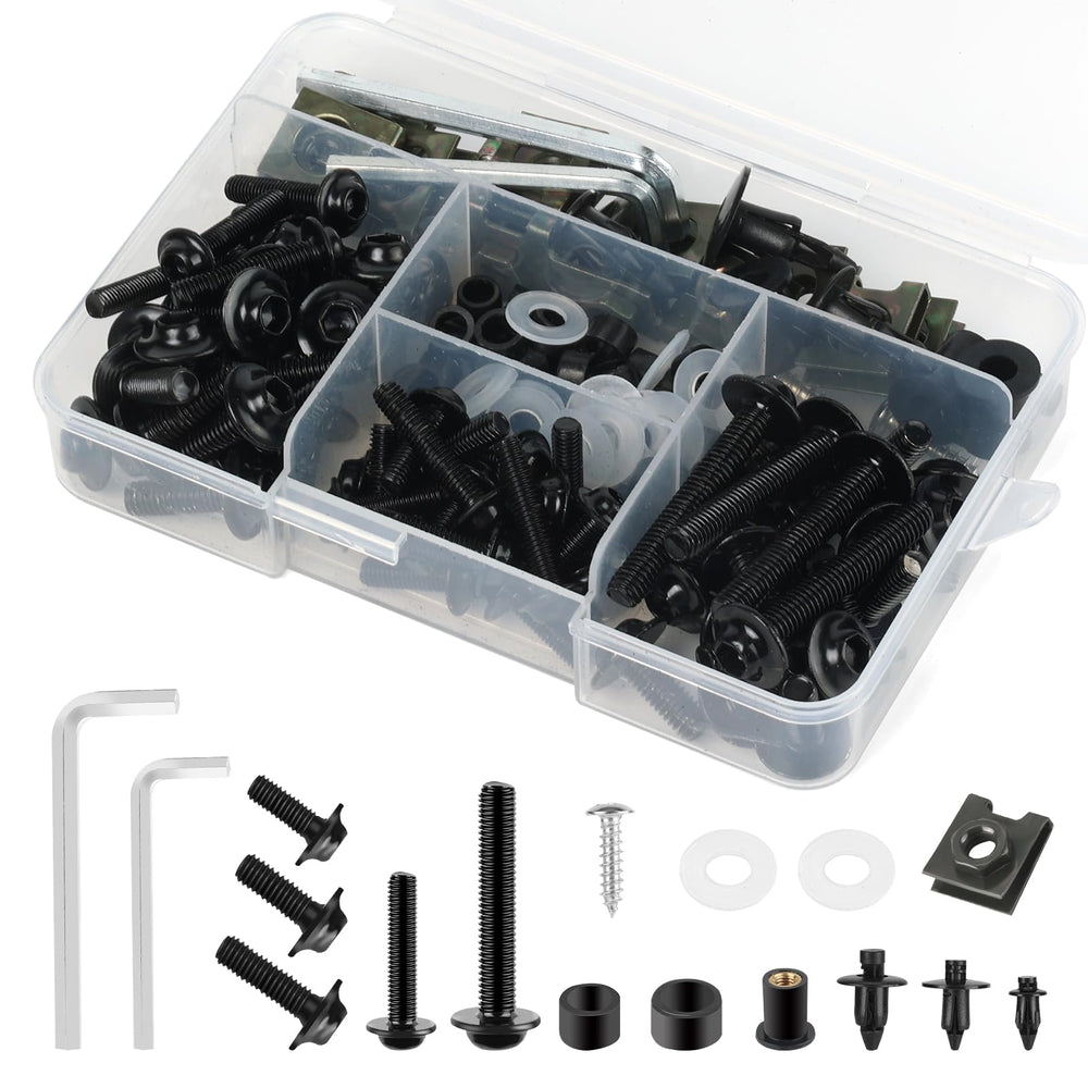 YALTIES fairing bolt kit 195pcs for motorcycle installation and maintenance