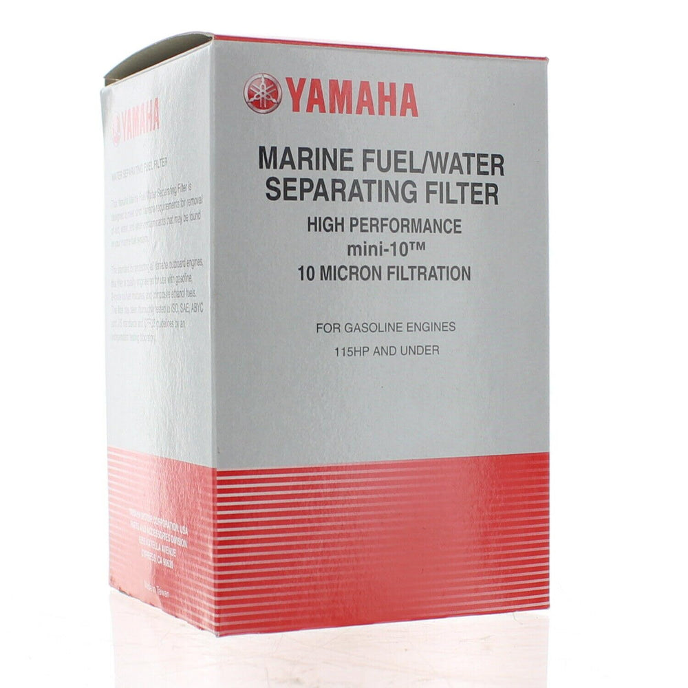 Yamaha Mini 10 filter packaging confirms OEM-approved part ready for replacement.
