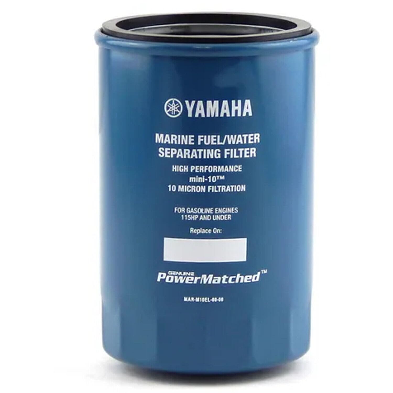 Yamaha Mini 10 filter side view shows compact design for tight engine bays.
