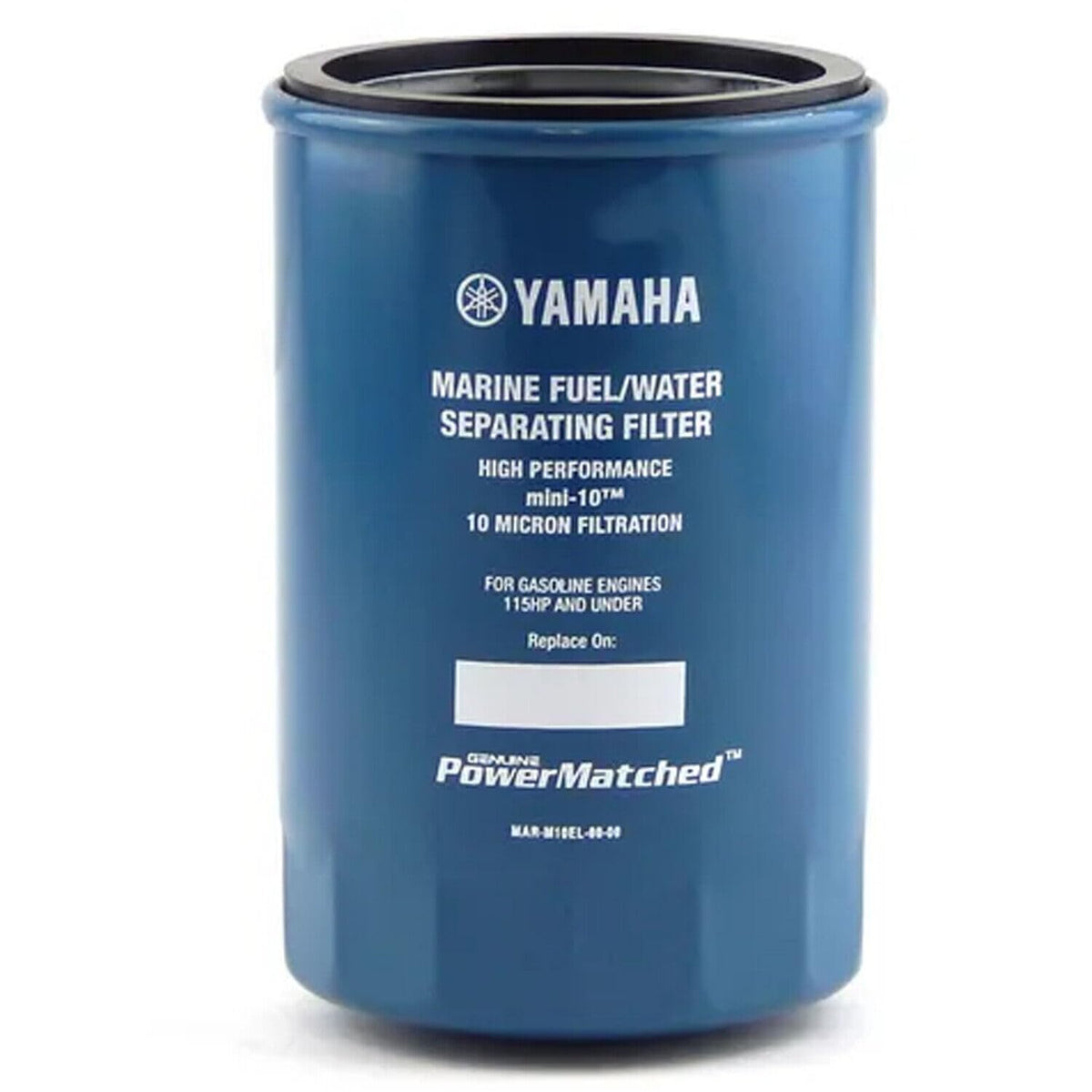 Yamaha Mini 10 filter side view shows compact design for tight engine bays.