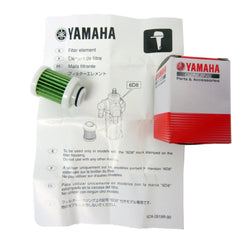 Yamaha Motor fuel filter installation guide demonstrating easy replacement steps
