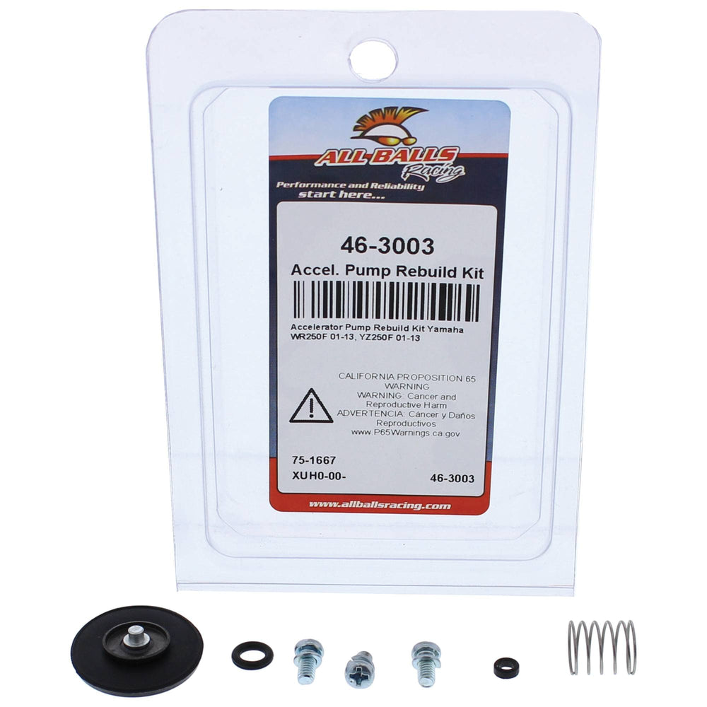 Yamaha WR250F installation view shows the kit compatibility for 2001-2013 models and easy maintenance.