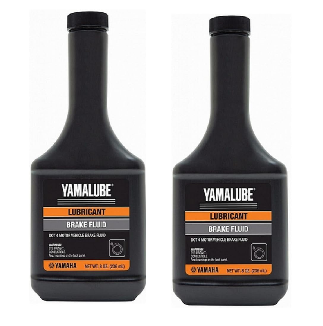 Yamaha Yamalube brake fluid 8oz bottle for ATV and motorcycle braking performance