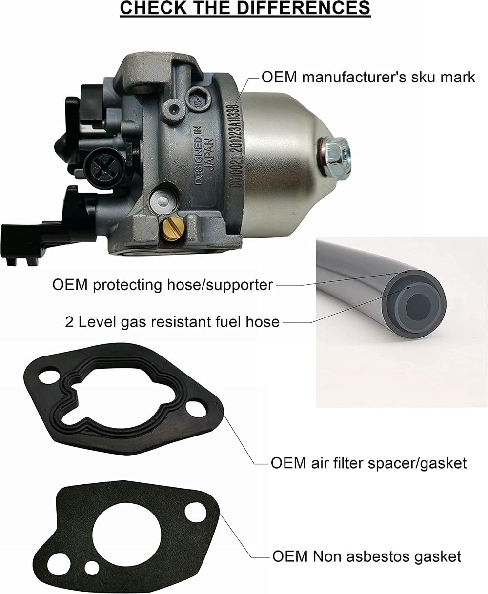 YAMAKATO 224cc carburetor kit compatibility chart for engine upgrades
