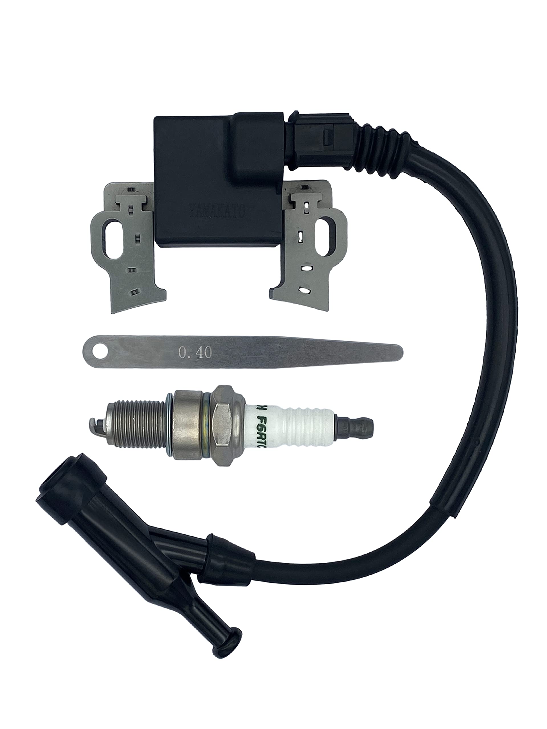 YAMAKATO 30500-Z5T-003 four-prong ignition coil for Honda GX engines, ready for replacement.