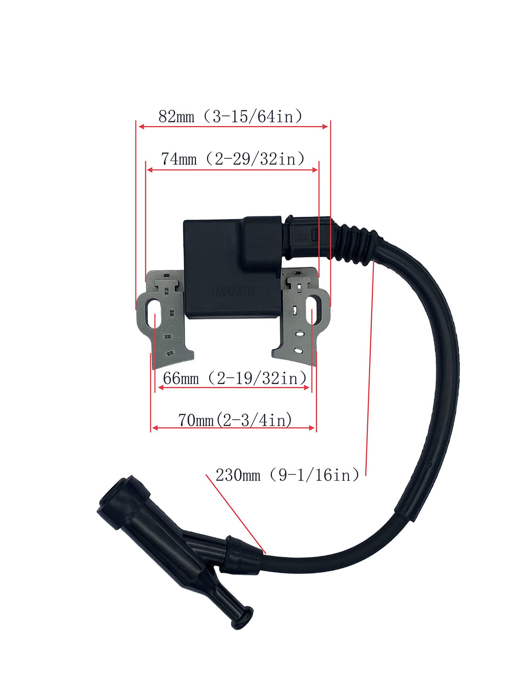 YAMAKATO ignition coil assembly compatible with GX390 and GX340 engines for versatile use.