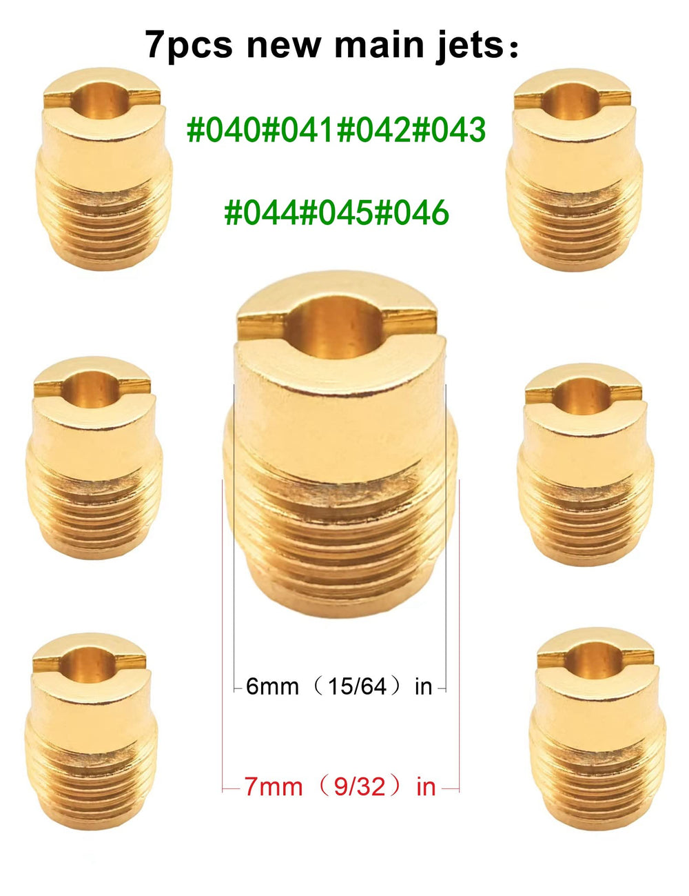 YAMAKATO main jet pack 040-046 for precise tuning
