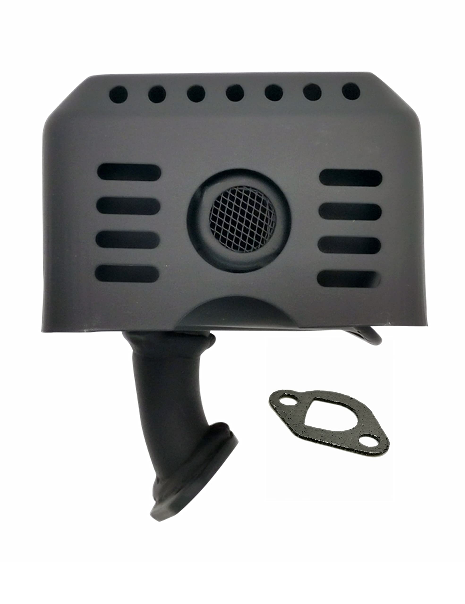 YAMAKATO GX160/GX200 muffler assembly improves exhaust flow for compatible engines.