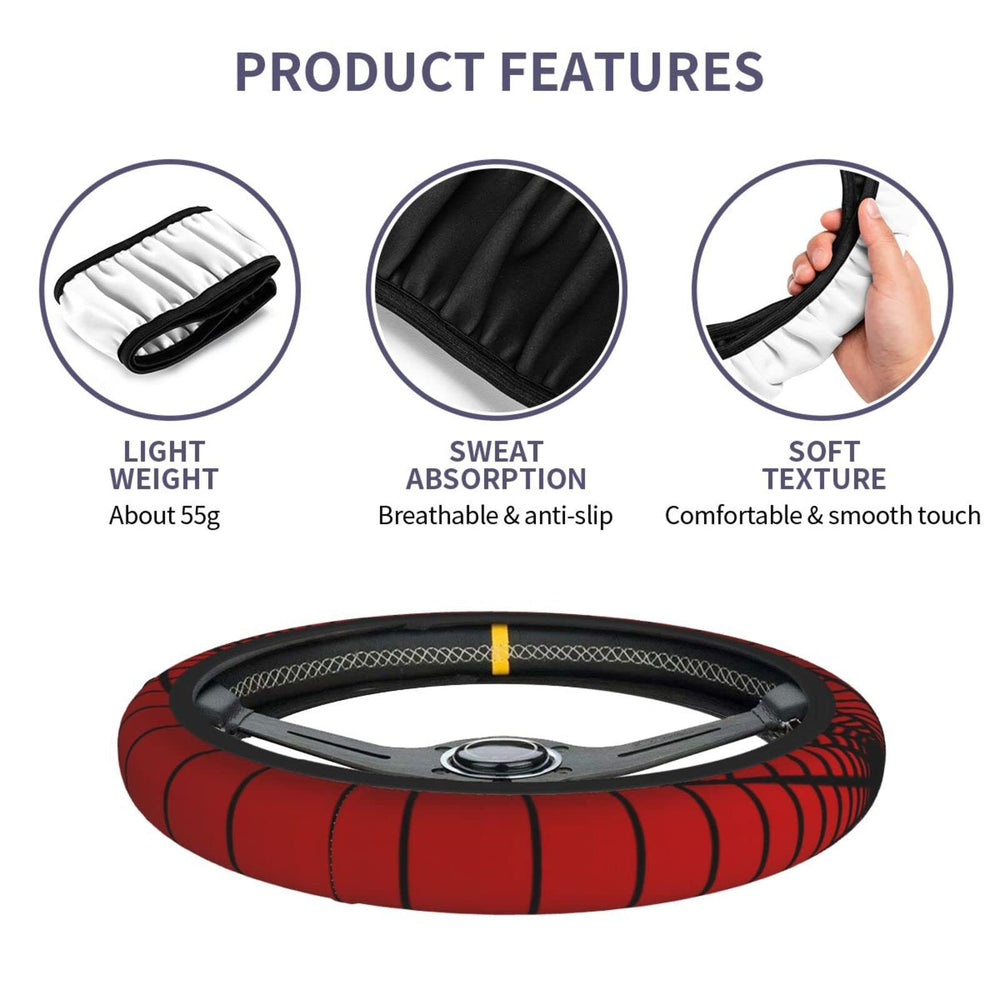 YANGDADA bright color steering wheel cover adds stylish interior accent