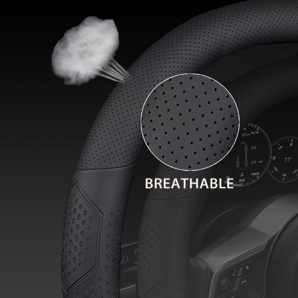 3D color-render design adds a sporty look to the interior with depth.
