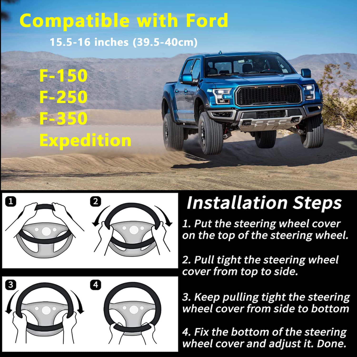 Easy installation with no tools required for a snug, quick fit.