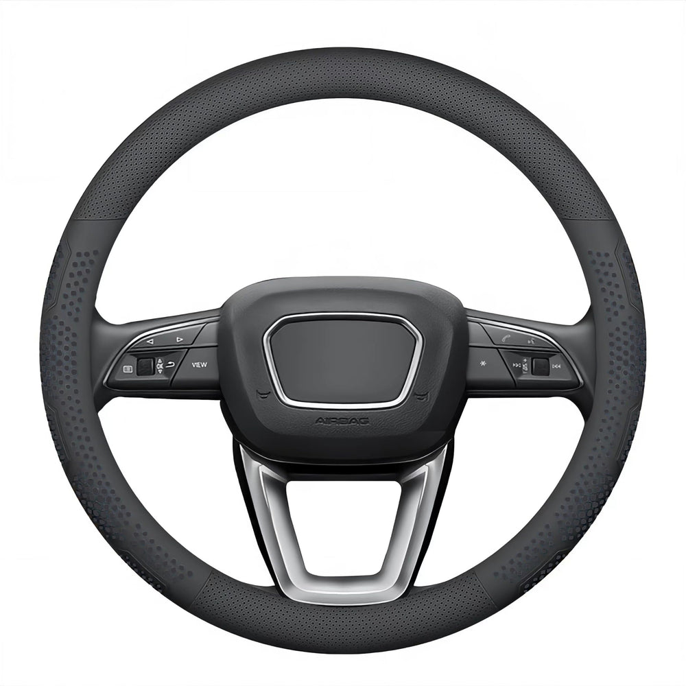 Yangday leather cover protects the original wheel and hands from heat.