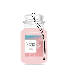 Yankee Candle Car Jar Pink Sands fragrance-infused paperboard for on-the-go scent