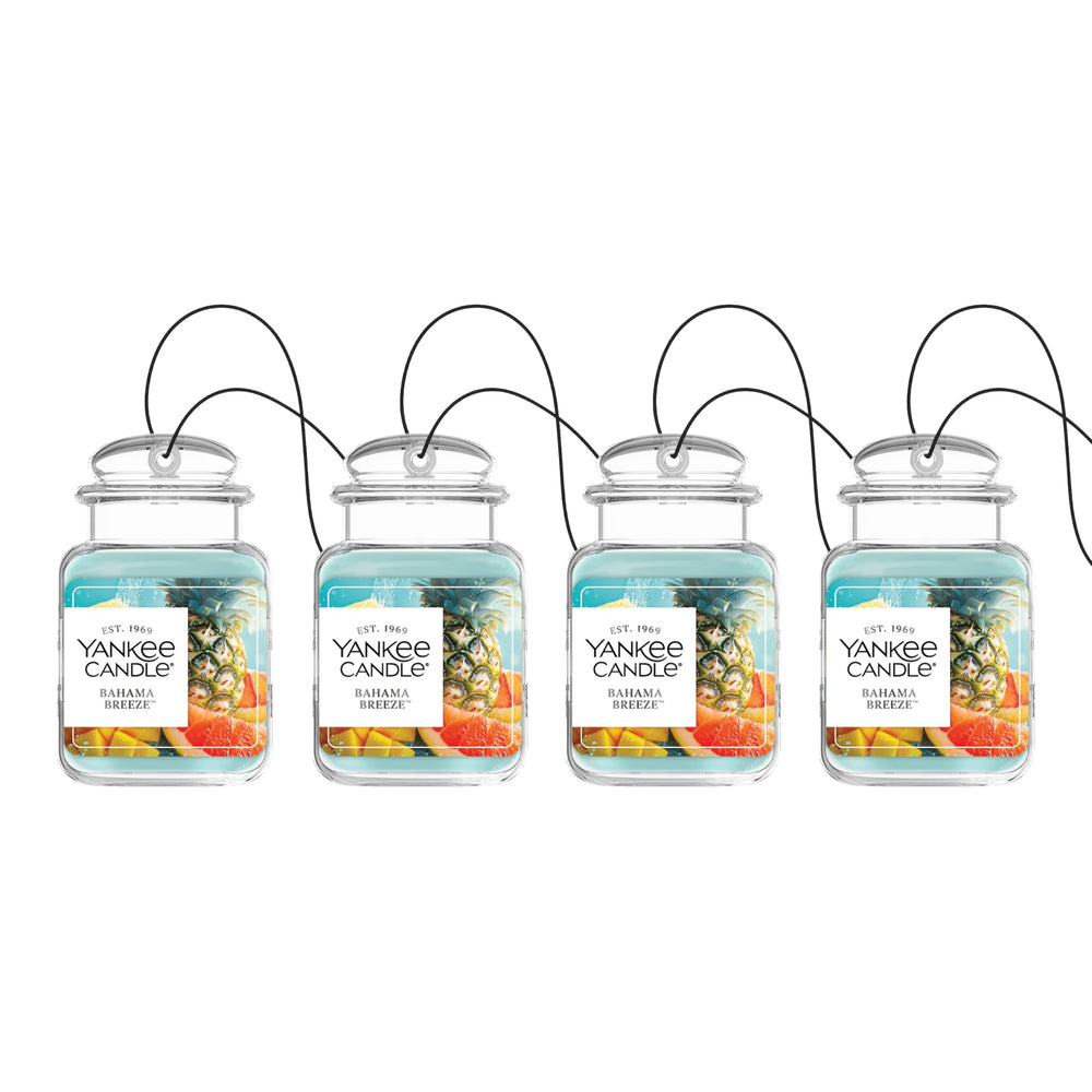 Yankee Candle Car Jar Ultimate Bahama Breeze pack provides long-lasting fragrance.