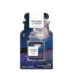 Yankee Candle Car Jar Ultimate in-car hanging demonstrates immediate fragrance diffusion.