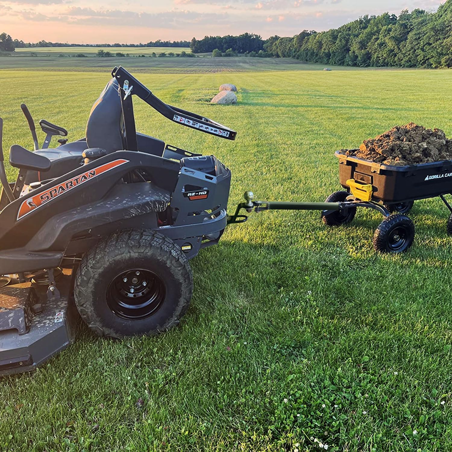 Yantuo included three-way hitch ready for immediate use.