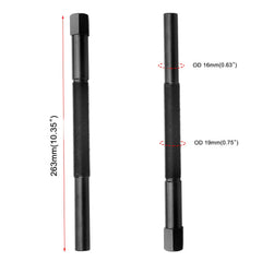 Close-up of 3/4-16 thread detail for OEM-fit clutch puller by YANWEN.