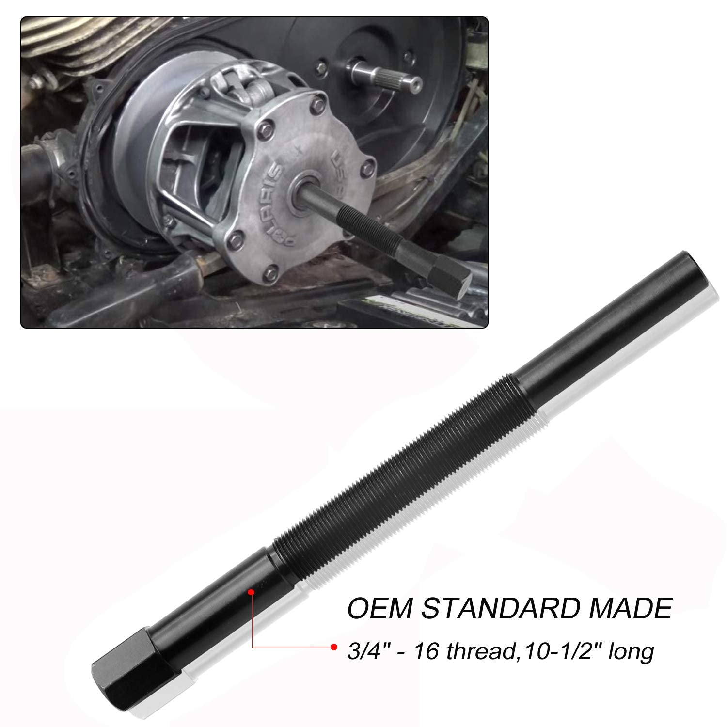 Heat-treated steel construction highlights durability for tough maintenance work.