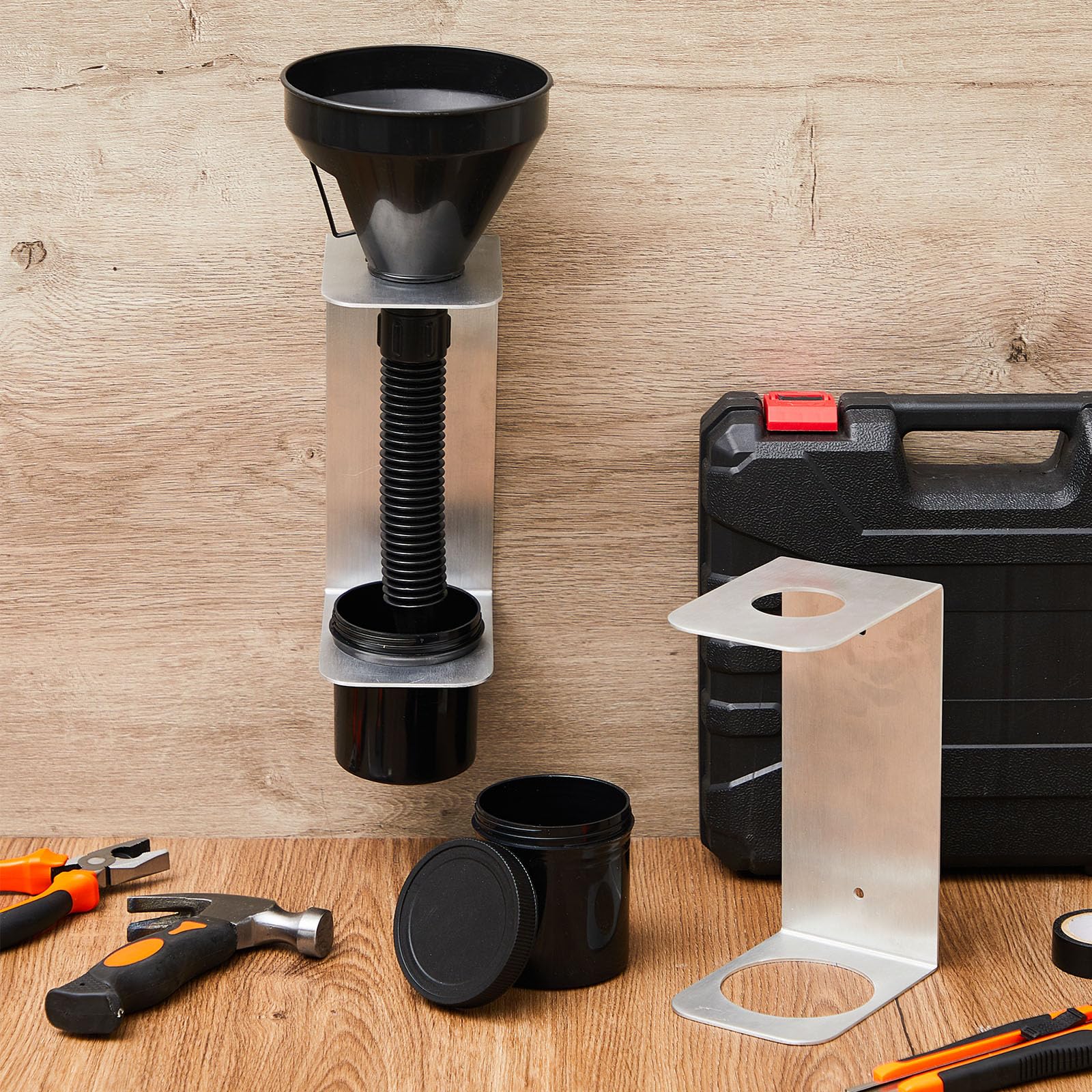 Yaocom garage workspace organization in action keeping funnels and cups within reach