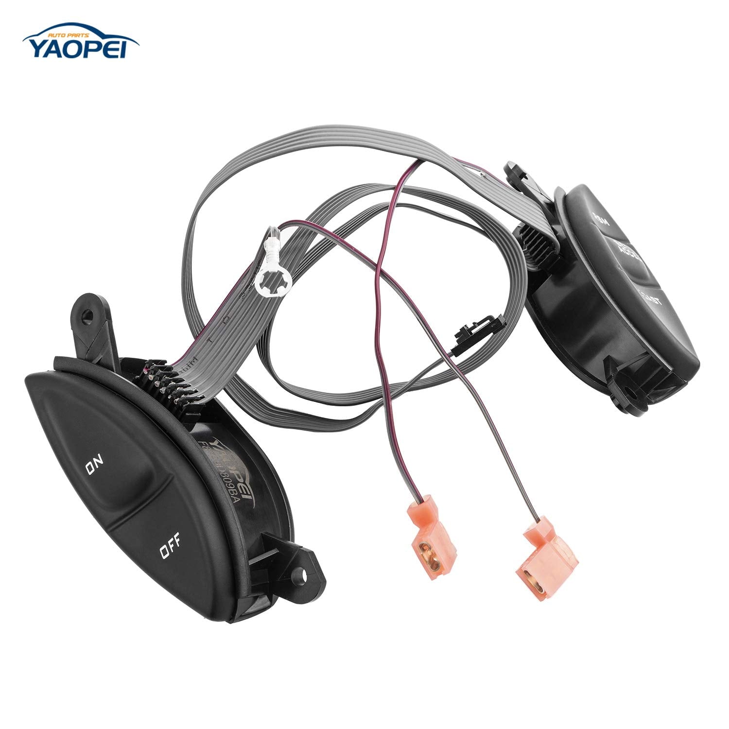 YAOPEI switch installed in a vehicle showing direct replacement fit