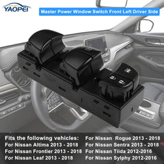 YAOPEI left driver switch assembly with connector detail for easy replacement.